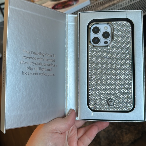 Silver Rhinestone iPhone Case - Picture 2 of 7